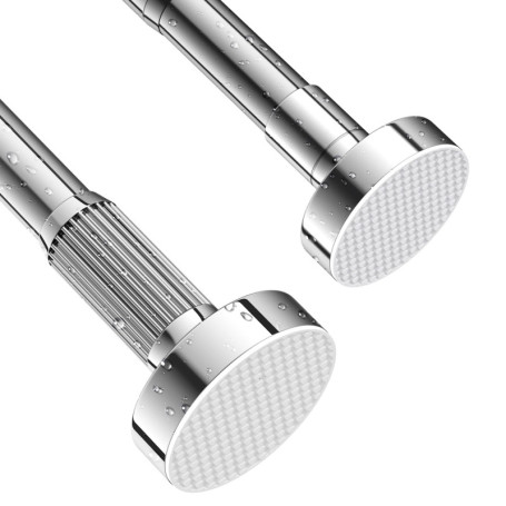 Tringle à Rideau de Douche Extensible en Acier Inoxydable 304 - Installation Sans Perçage