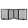Barrière de Sécurité Pliable pour Chiens VEVOR - 204x61 cm, Marron