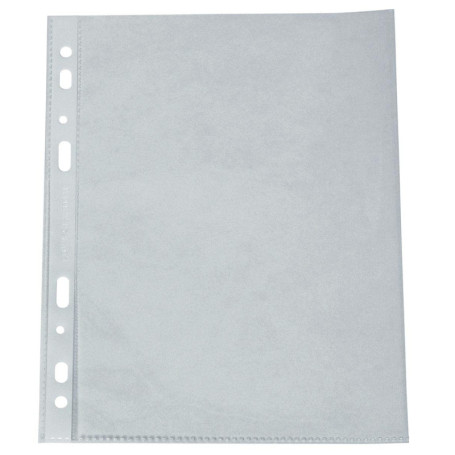 Lot de 100 pochettes perforées A4 transparentes - Q-Connect