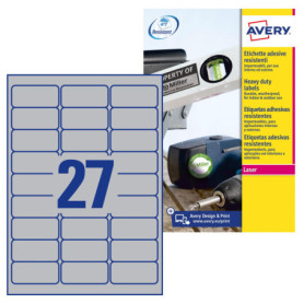 Étiquettes Argentées AVERY Zweckform - Imprimantes Adhésives Durables