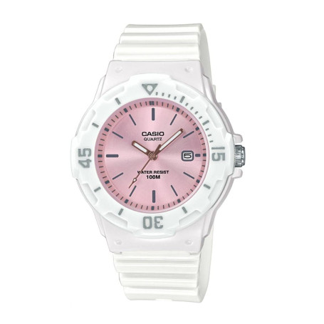 Montre Casio LRW200H-4E3 Analogique Blanc et Rose