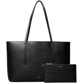 Calvin Klein Sac Cabas Femme avec Pochette Amovible - Noir Élégant