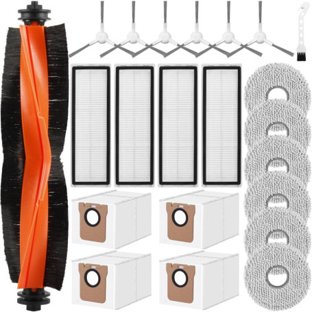 Kit d'accessoires complet 22 pièces pour aspirateur robot Xiaomi X20+