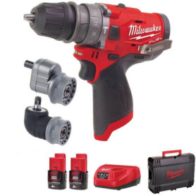 Perceuse à percussion Milwaukee FUEL 12V avec mandrin amovible 2.0 Ah