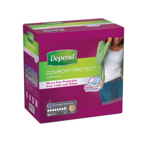 Culottes Absorbantes Depend Taille L - Lot de 54 pour Femmes