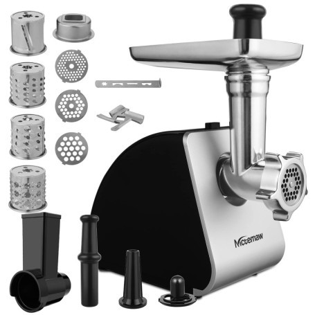Hachoir à Viande Électrique Multifonction 2000W avec Accessoires