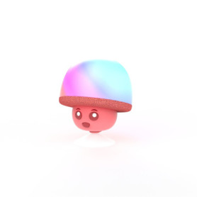 Enceinte Bluetooth Rouge Mega Mush - Design Champignon et Ventouse