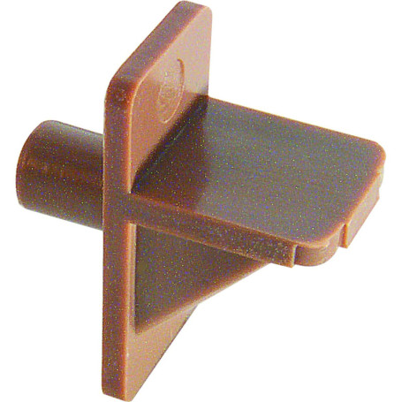 Lot de 50 Chevilles de Support pour Étagère en Plastique Marron - Prime-Line