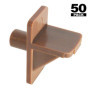 Lot de 50 Chevilles de Support pour Étagère en Plastique Marron - Prime-Line