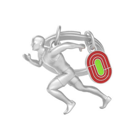 Porte-clés Métal 3D Athlétisme - O meta[l]morphose, Cadeau Sportif