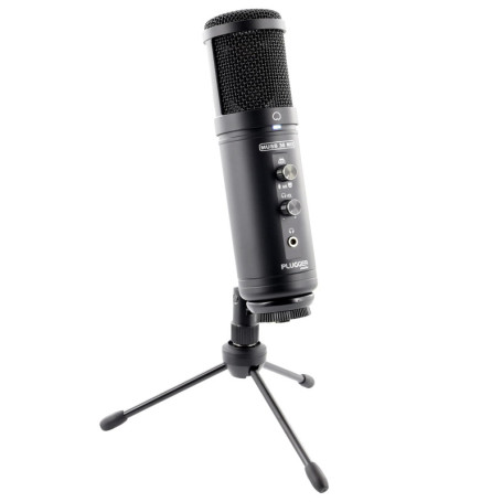 Microphone Condensateur USB Plugger MUSB 30MIX - Idéal pour Streaming et Podcast