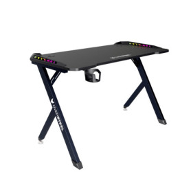 Bureau de Jeu Oversteel Vitallium RGB avec Éclairage LED et Surface en Fibre de Carbone