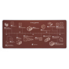 Tapis de Bureau Noctua NP-DM3 - 20ème Anniversaire, 90x40 cm, Brun