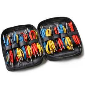 Kit de Câbles de Mesure PeakTech - 24 Pièces Multicolores de 25 à 200 cm