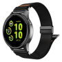 Bracelet en nylon extensible TiMOVO pour Garmin et Amazfit - Noir et Orange