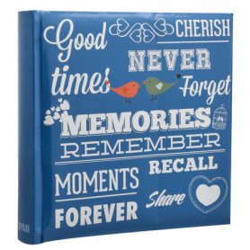 Album Photo Arpan Bleu pour 200 Photos 4x6" - Souvenirs Inoubliables