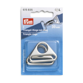 Anneaux Triangulaires en Zinc Prym 30 mm Argenté