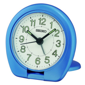 Réveil de Voyage Analogique Seiko QHT018L en Bleu