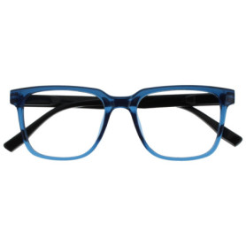 Lunettes de Lecture OPULIZE LEO - Monture Rectangulaire Confortable - Bleu et Noir