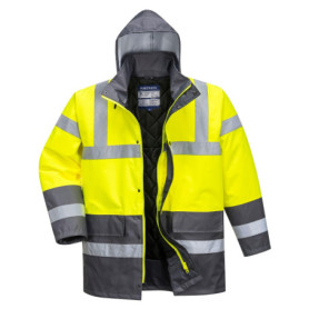 Parka Bicolore de Sécurité Portwest Jaune/Gris - Taille M