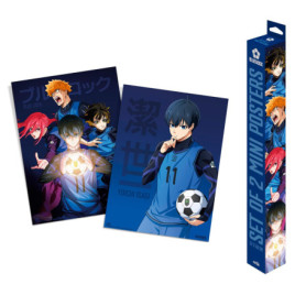 Lot de 2 Mini Posters Blue Lock - Affiches Décoratives 52 x 38 cm