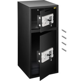 Coffre-Fort Numérique BuoQua à Double Porte - 33 Pouces, Sécurisé et Robuste