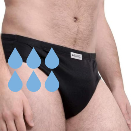 Culotte SliPss pour Incontinence Urinaire - Taille XL - Absorption Élevée - Noir