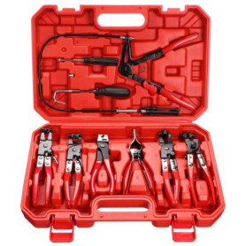 Kit de 9 Pinces à Colliers de Serrage SIXTOL pour Mécanique Automobile