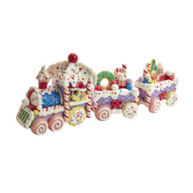 Ensemble de Train en Pâte à Argile Kurt Adler - Décoration Festive