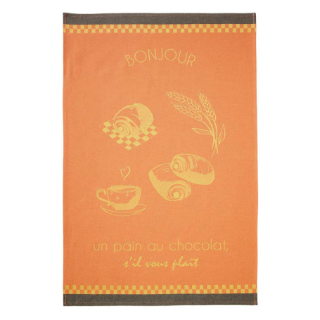 Torchon en Coton Pain au Chocolat - Coucke 50 x 75 cm