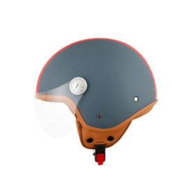Casque Jet EOLE TAIYO Bleu avec Visière Aviateur