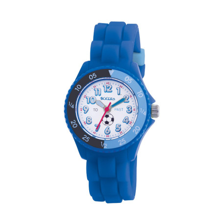 Montre Garçon Tikkers TK0002 - Quartz Analogique avec Bracelet en Caoutchouc Bleu