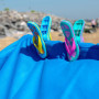 Lot de 8 Pinces à Linge Fantaisie TRIXES pour Serviettes de Plage
