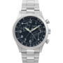 Montre Chronographe Timex Waterbury Homme - Cadran Bleu et Bracelet Acier Inoxydable