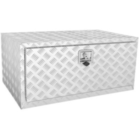 Boîte à Outils VEVOR en Aluminium pour Camion - 91,4x61x61 cm avec Serrure