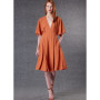 Robe Vogue Patterns V1801ZZ pour Femme - Taille L à XXL avec Poches