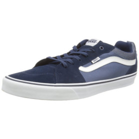 Vans Filmore Sneakers Basses en Suède et Toile pour Homme - Bleu Vintage