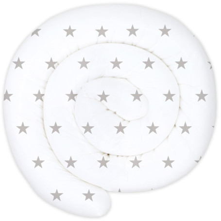 Coussin Serpentin XXL Totsy Baby - Protection de Lit Étoiles Grises