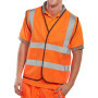 Gilet de Sécurité Orange BSEEN EN ISO 20471 - Taille S/M
