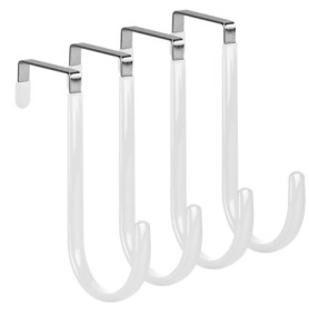 Crochets de Porte elzle - Ensemble de 4 Crochets Blancs pour Maximiser le Rangement