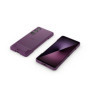 Coque Élégante avec Support pour Sony Xperia 1 VII - Orchidée Violet