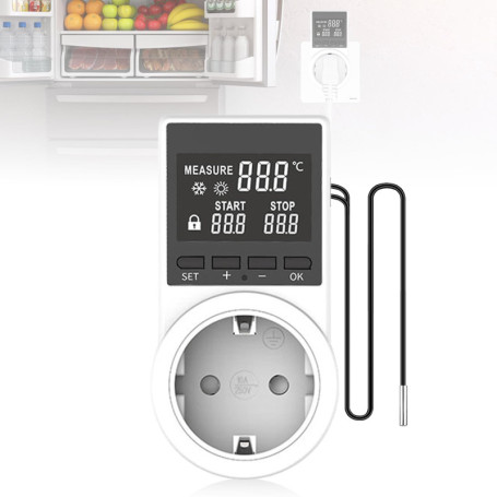 Thermostat Numérique Intelligent avec Écran LED pour Chauffage et Refroidissement