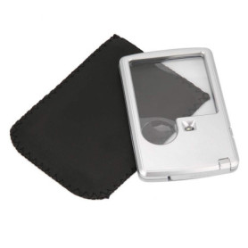 Loupe de Lecture Portable 3X 6X avec Lumière LED - Idéale pour Livres et Journaux