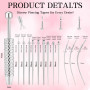 Piercing Werkzeugsatz, outils pour bijoux corporels en acier inoxydable, assistant pour 14G 16G 18G 20G aiguilles d'insertion co