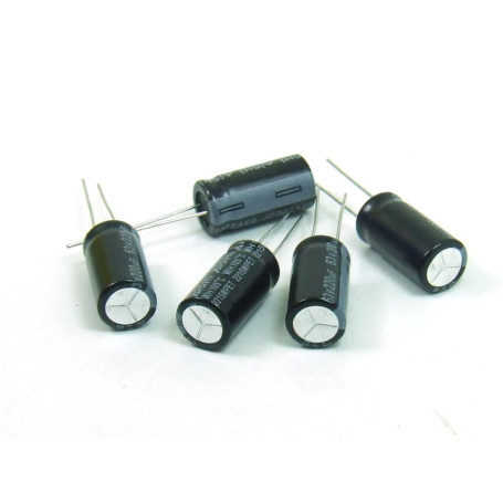 Pack de 5 Condensateurs Électrolytiques 220uF 63V - POPESQ