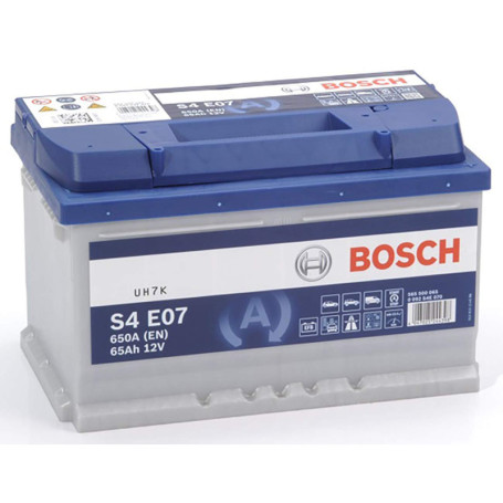 Batterie Bosch S4E07 EFB 65Ah pour Véhicules Start/Stop