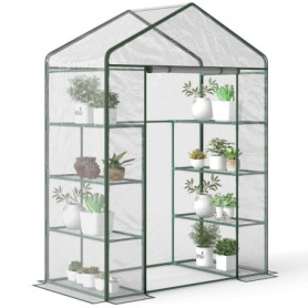 Serre de Jardin Outsunny avec Étagères - Protection Optimale pour Vos Plantes
