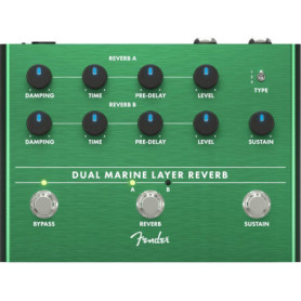 Pédale d'Effet Reverb Dual Marine Layer Fender pour Guitare