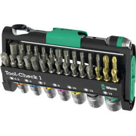 Wera Tool-Check 1 - Jeu d'outils ultracompact de 38 pièces