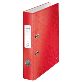 Classeur à Levier A4 Rouge WOW - Capacité 350 Feuilles